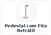 Pedestal com Fita Retrátil