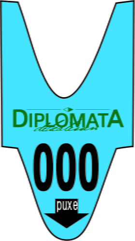 Rolo de Senha Personalizada Azul 3 Dígitos (001 a 999) – Caixa com 100 Rolos