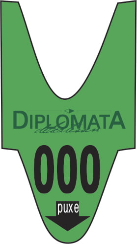 Rolo de Senha Personalizada Verde 3 Dígitos (001 a 999) – Caixa 100 Rolos