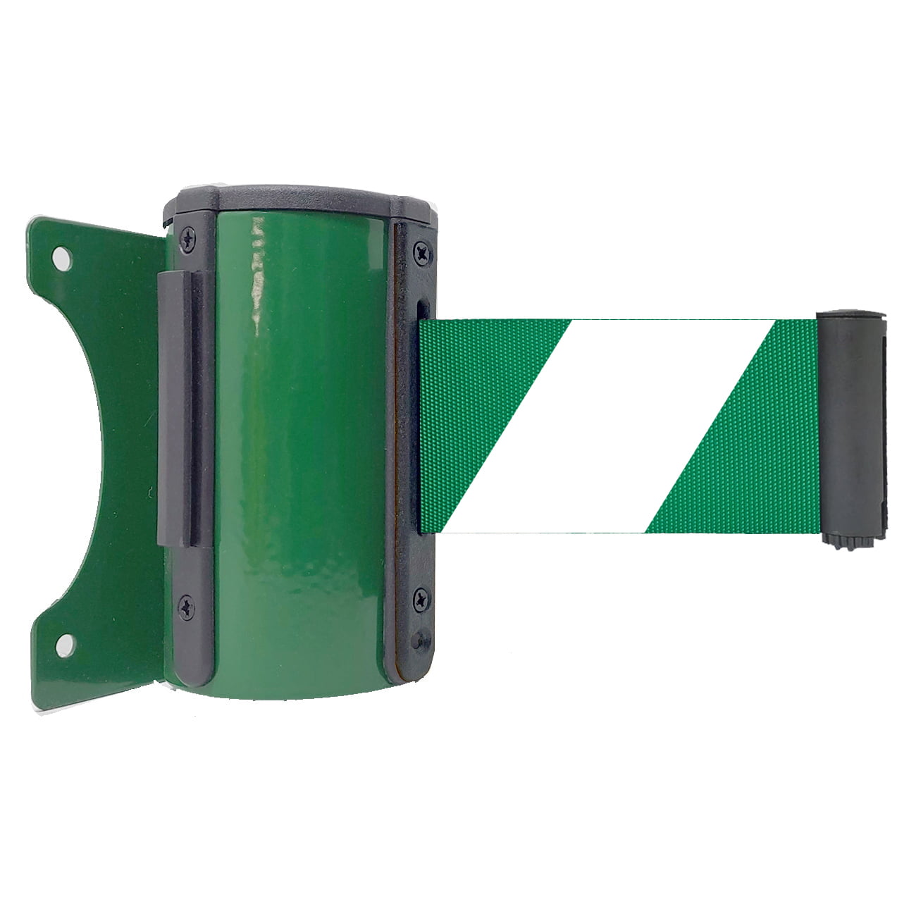 Demarcador de Barreira de Parede Aço Black com Fita Retrátil Verde – 3 metros