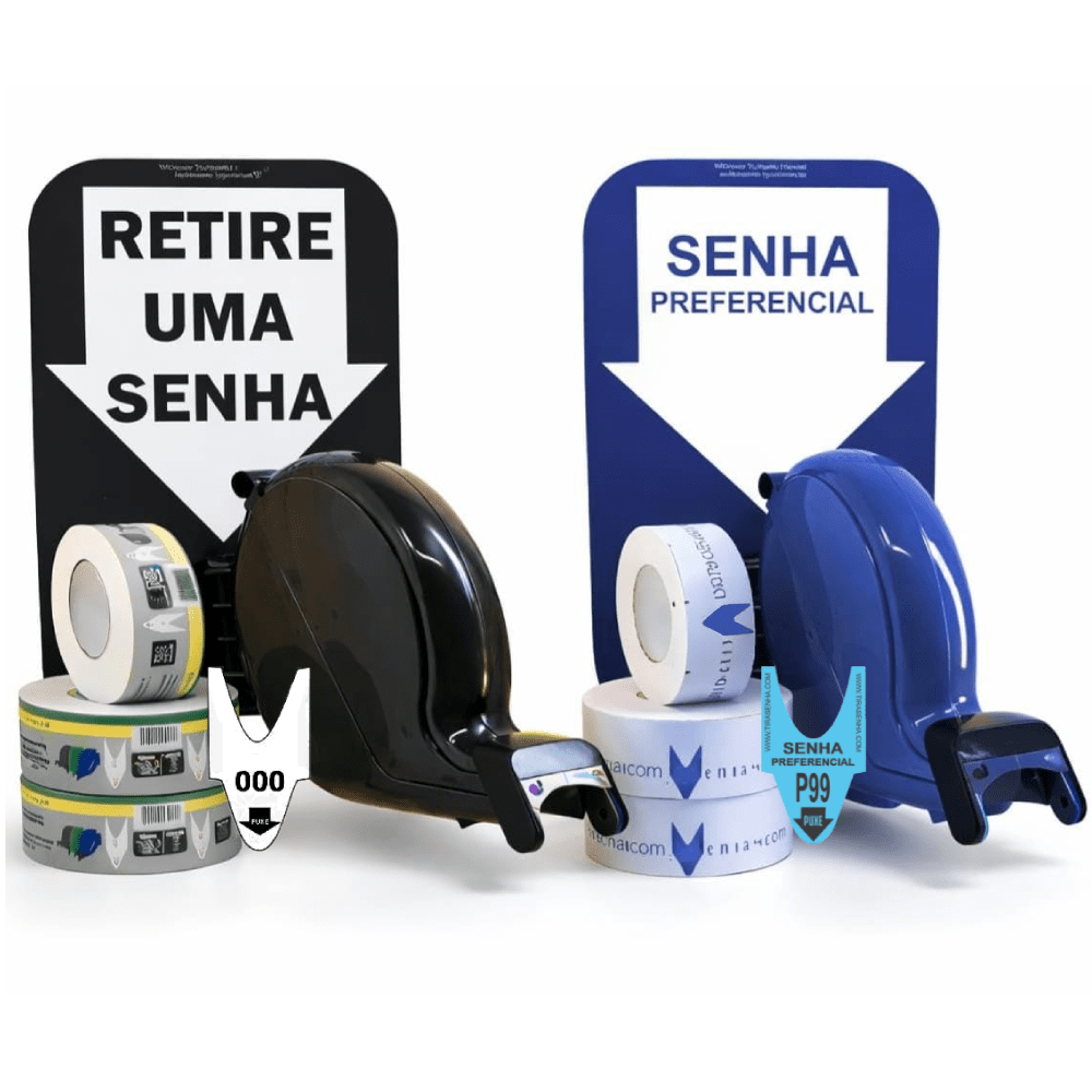 Kit TiraSenha de Parede – Atendimento Preferencial e Comum