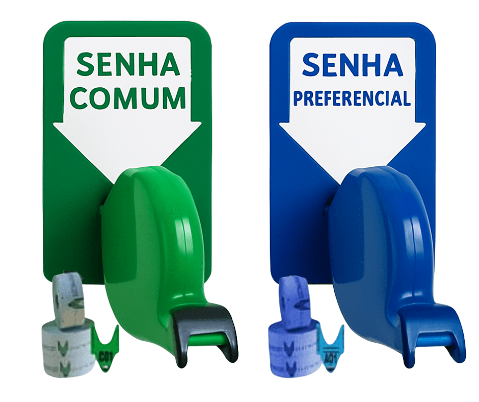Kit TiraSenha de Parede – Atendimento Preferencial e Comum (Verde)