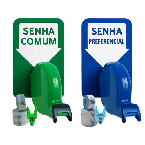 Kit TiraSenha de Parede – Atendimento Preferencial e Comum (Verde)