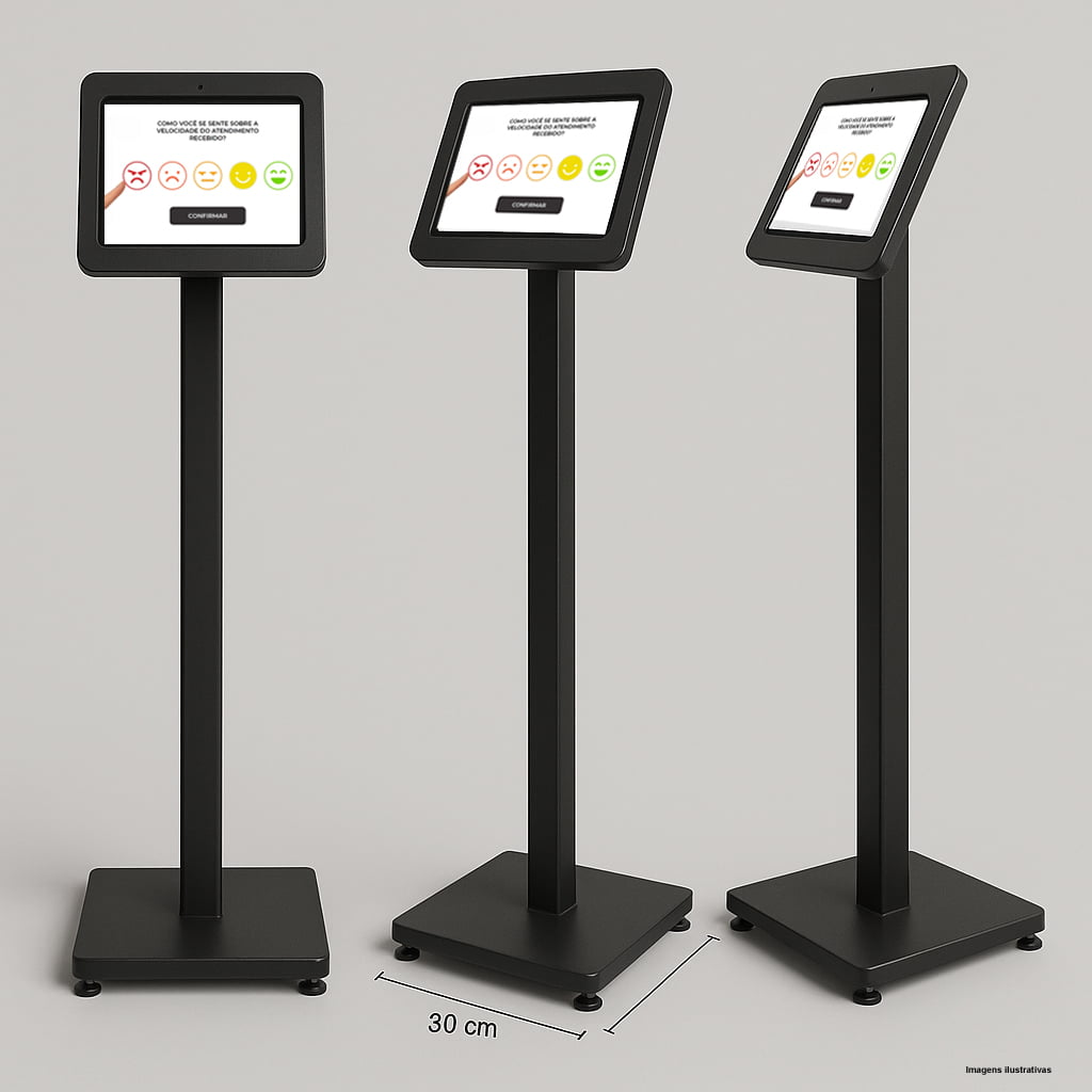 Totem de Pesquisa TS-Sourvey com Tela Touch 10" – Pesquisas e Avaliações Instantâneas