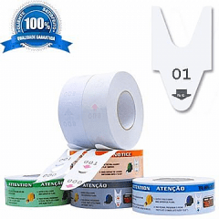 Rolo de Senha para Atendimento – Bobina de Senha Numerada 2 Dígitos (00 a 99) – 2000 Senhas
