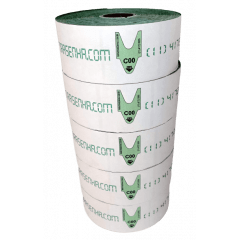 Rolo de Senha Alfanumérica 2 Dígitos (C00 a C99) – 2000 Senhas – Verde