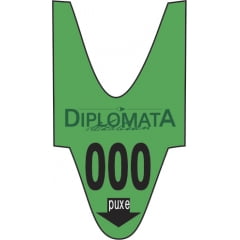 Rolo de Senha Personalizada Verde 3 Dígitos (001 a 999) – Caixa com 100 Rolos