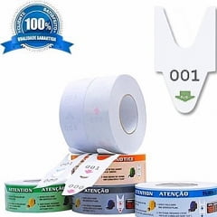 Rolo de Senha Numerada Verde – 3 Dígitos (000 a 999) – 2000 Senhas