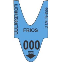Rolo de Senha Colorida Azul – Frios – 3 Dígitos (000 a 999) – 2000 Senhas