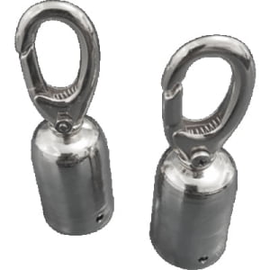 PONTEIRA METAL P/ CORDA TS FILA GANCHO CROMADO PRATA 28 MM C/ 2 UND