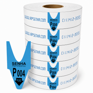 Senha Numerada Senha Atendimento Numerada 3 Dígitos de P000 a P999 com 2000 Senhas Preferencial Azul Senha Numerada Senha Atendimento Numerada 3 Dígitos de P000 a P999 com 2000 Senhas Preferencial Azul