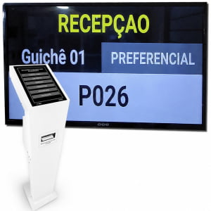 TS-Totem: Totem Digital para Sistema Emissor de Senhas com Visor Touch 10" e Impressora de Senhas 80 mm com corte automático de papel TS-Totem: Totem Digital para Sistema Emissor de Senhas com Visor Touch 10" e Impressora de Senhas 80 mm com corte automático de papel