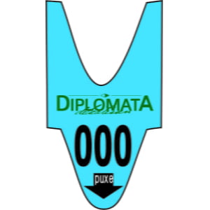 Rolo/Bobina de Senha Personalizada 3 Dígitos (001 a 999) – Cor Amarela – Caixa com 100 Rolos