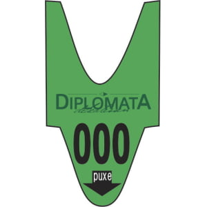 Rolo/Bobina de Senha Personalizada 3 Dígitos (001 a 999) – Cor Amarela – Caixa com 100 Rolos