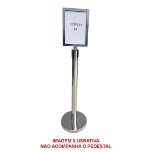 DISPLAY A4 RETRATO MDF 2,5" P/ PEDESTAL ORGANIZADOR, DIVISOR E DEMARCADOR TS FILA RETRÁTIL