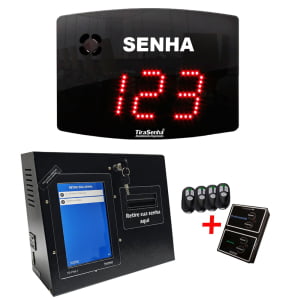 Painel de Senha e Guichê Eletrônico A-25 com Impressora de Senhas Digital TS-Print Visor Touch 8" e Atendimento Preferencial Painel de Senha e Guichê Eletrônico A-25 com Impressora de Senhas Digital TS-Print Visor Touch 8" e Atendimento Preferencial