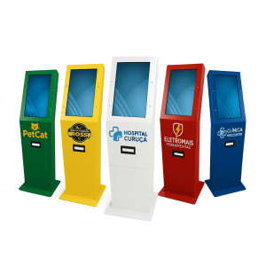 Totem Emissor de Senhas – TS-Totem WIN com Tela Touch 15,6" e Impressora Térmica Automática Windows (Trial)