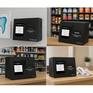 TS-Print Terminal de Autoatendimento para Sistema Emissor de senhas c/ Visor de 8" e Impressora Térmica de Senhas com corte automático de papel